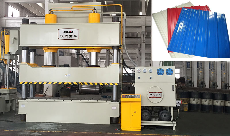 不鏽鋼雨搭(dā)防雨棚成型(xing)液壓機