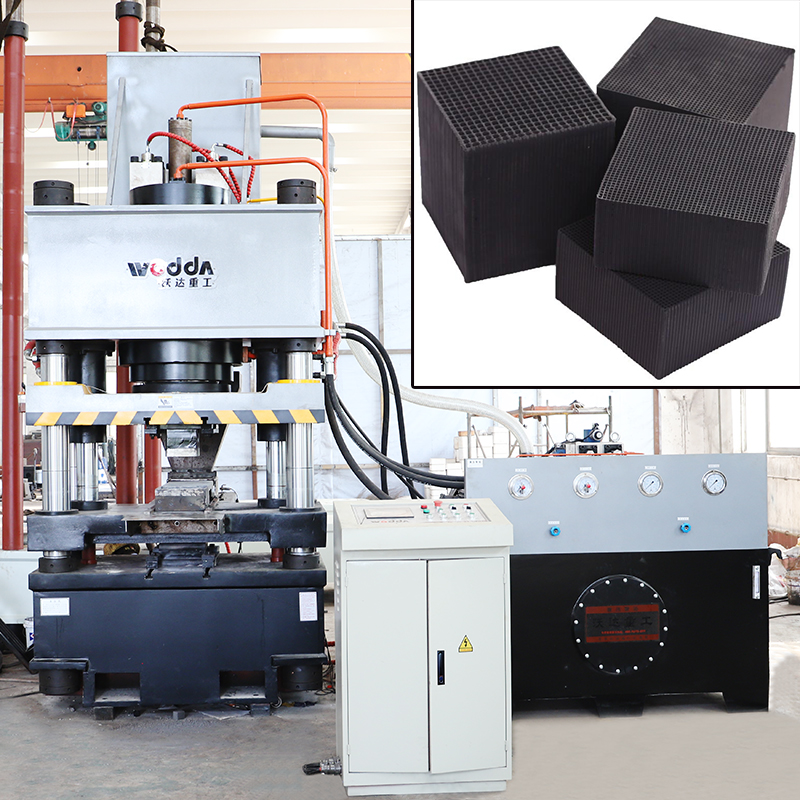 全自動活(huó)性炭成型(xíng)液壓機_400噸(dun)粉末成型(xíng)液壓機